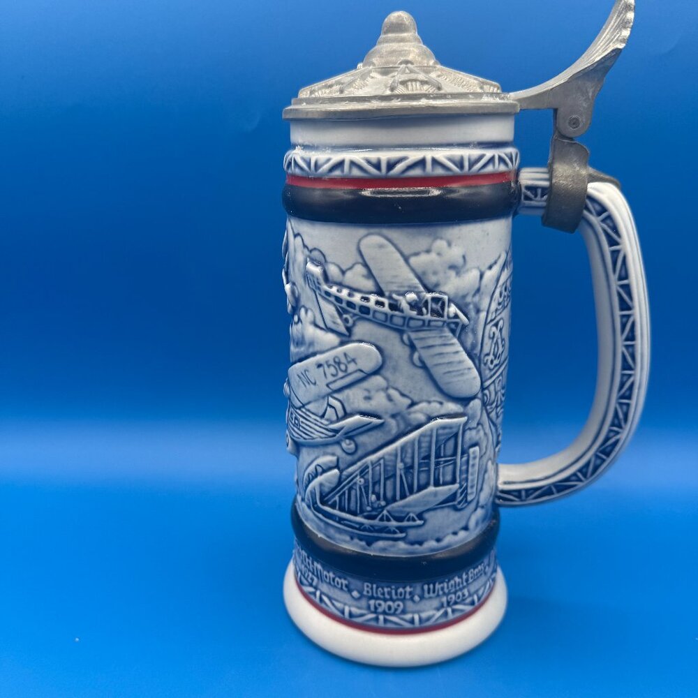Vintage 1981 Avon Beer Stein Flying Classic Series Handcrafted Brazil Used